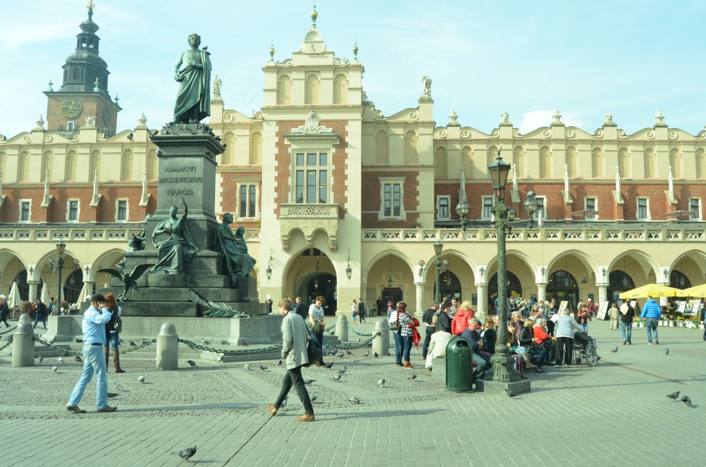 Rynek Glowny, the central square of Krakow.