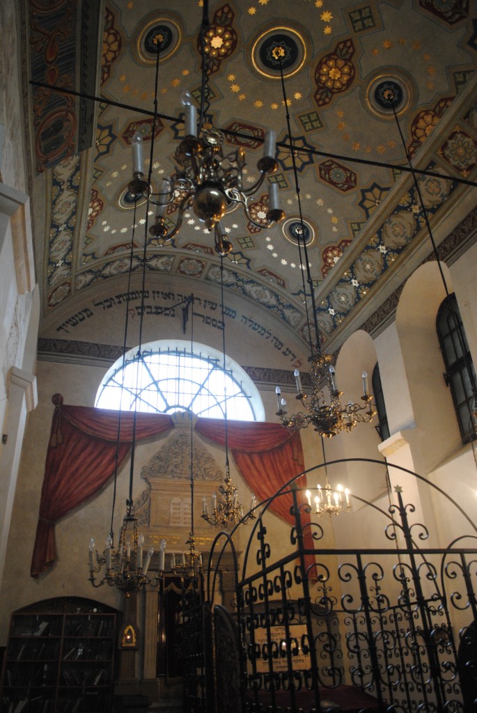 The ceiling of the Remuh Synagogue was beautiful. This picture does not do it justice.