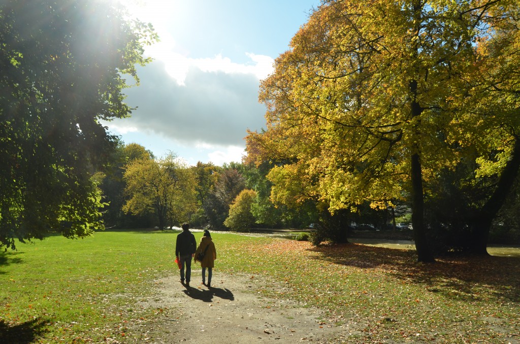 Nice light in the Englischer Garten.