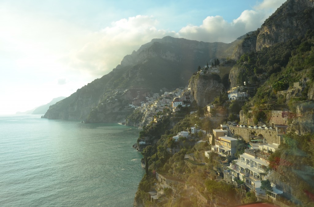 View from a little further down the coast from Positano.