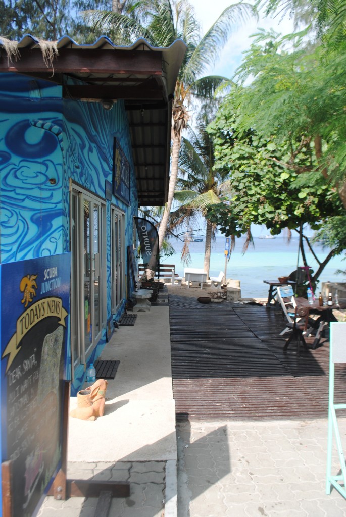 Scuba junction is located right on the beach!