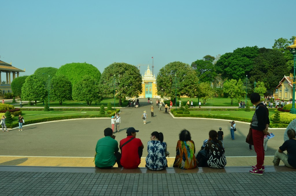 View from the palace steps.