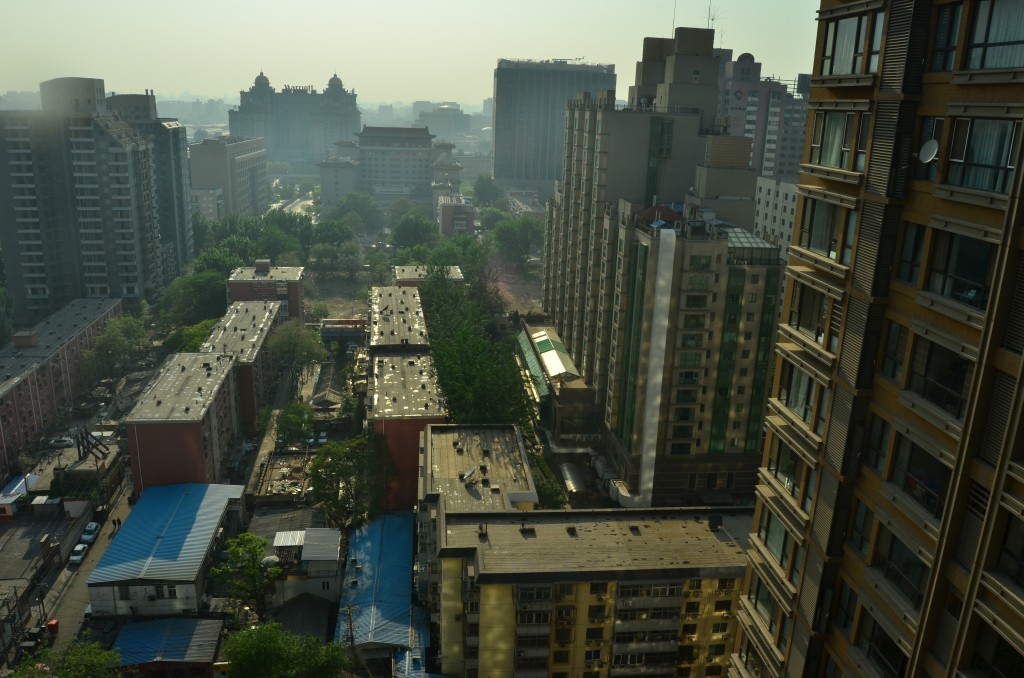 View looking west from our building.